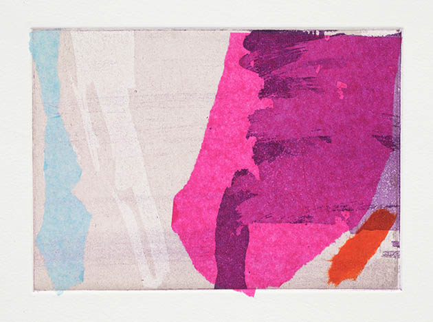 Rachel Clark original prints gallery- two plate colour etching with chine colle in an edition of one