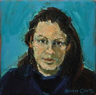 Rachel Clark portrait commissions. Portrait in oil on canvas of Christy Rhys