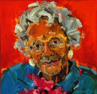Rachel Clark portrait commissions-portrait painting of Mrs Mary Whitehouse CBE
