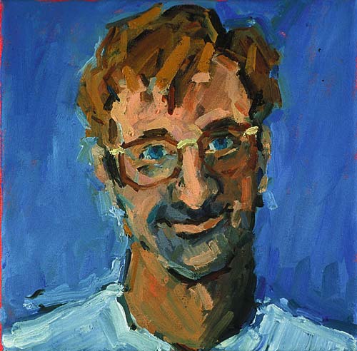 Rachel Clark portrait commissions- portrait painting of Steven Foote
