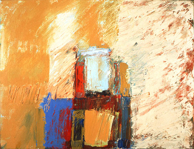 Jupiter, an abstract painting in oil from the series The Planet Suite in Chris Haydon's modern abstract art collection