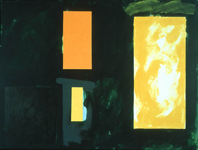 Persephone Winter, an abstract painting in acrylic on view in the Rachel Clark abstract art gallery - abstract art to buy