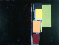 Urban Night, an abstract painting in acrylic on view in the Rachel Clark abstract art gallery - abstract art to buy