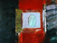 Saturn, an abstract painting in oil in John Veal's modern abstract art collection